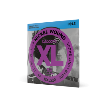 D´Addario EXL120 Nickel Wound, Super Light, 9-42